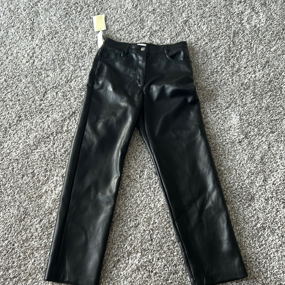 COPY - Aritzia Wilfred Melina Leather Pants Size 8 Short Brand new with Tags